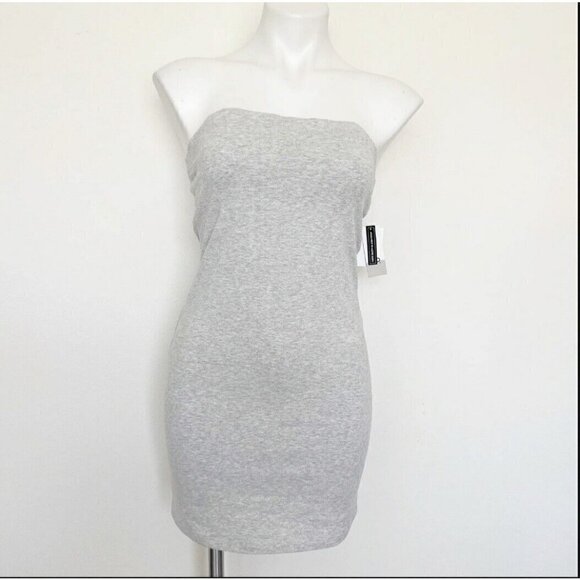 Nordstrom bp Bodycon tube strapless dress MEDIUM heather gray - Picture 7 of 12